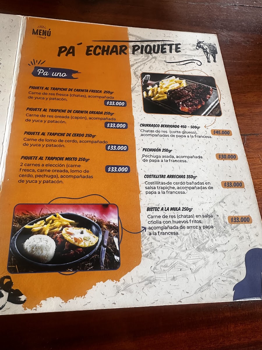 Menu El Trapiche De Don Rey-1